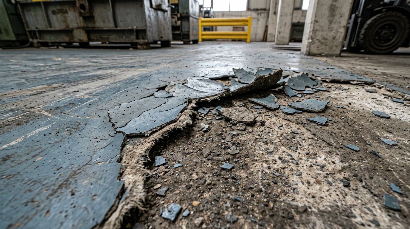 Falla por desprendimiento del epóxico